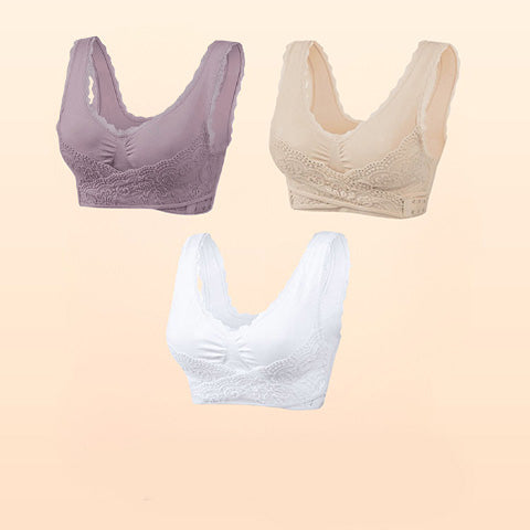 ๐Buy 1 Get 2 FREE๐ - Comfy Corset Bra Front Cross Side Buckle Lace Bras