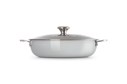 Signature Stainless Steel Shallow Casserole with Lid
