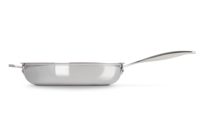 Signature Stainless Steel Non-stick Deep Frying Pan with Helper Handle