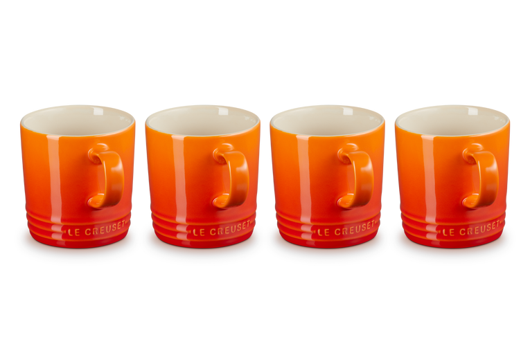 Stoneware Set of 4 Mugs