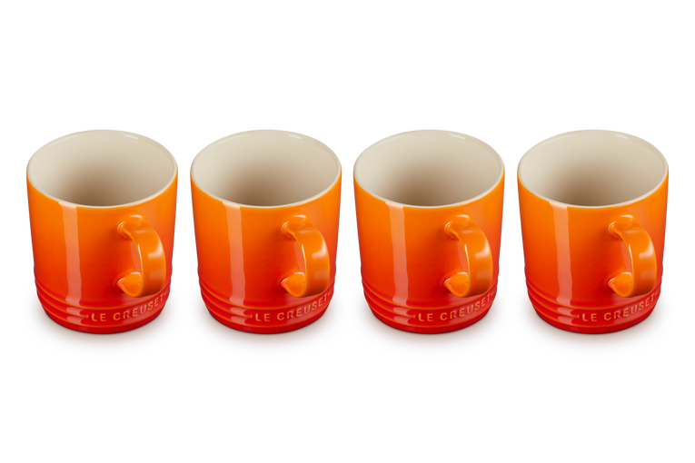 Stoneware Set of 4 Mugs