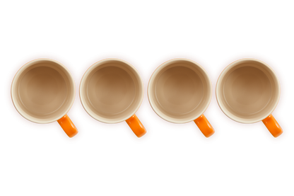 Stoneware Set of 4 Mugs