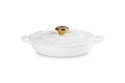 Cast Iron Petal Shallow Casserole