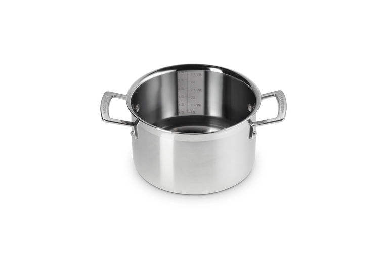 3-ply Stainless Steel Casserole with Steamer Set