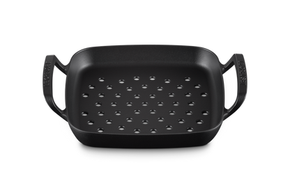 Cast Iron BBQ Outdoor Square Grilling Basket