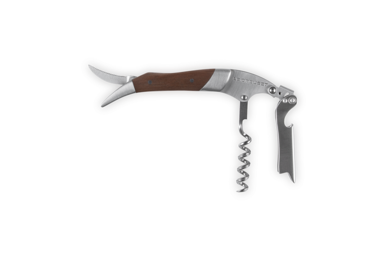 Premium Waiter's Corkscrew with Black Walnut Wood Handle