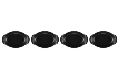 Cast Iron Gourmand Set of 4 Mini Oval Bakers