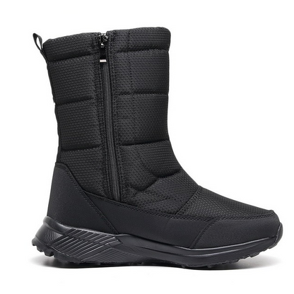 (Limited Time Sale 49%off)Unisex Snow Boots Thick Leather Platform Fur Lined Warm Mid-Calf Boots Waterproof Non-slip Winter Boots(2024Warmth upgrade)