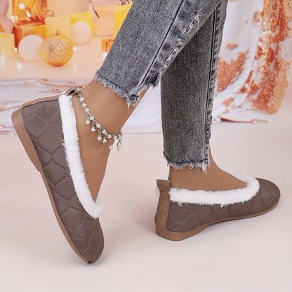 🔥Last Day Promotion 50% OFF - Women's Fashion Soft Mary Jane Plush Flat Shoes