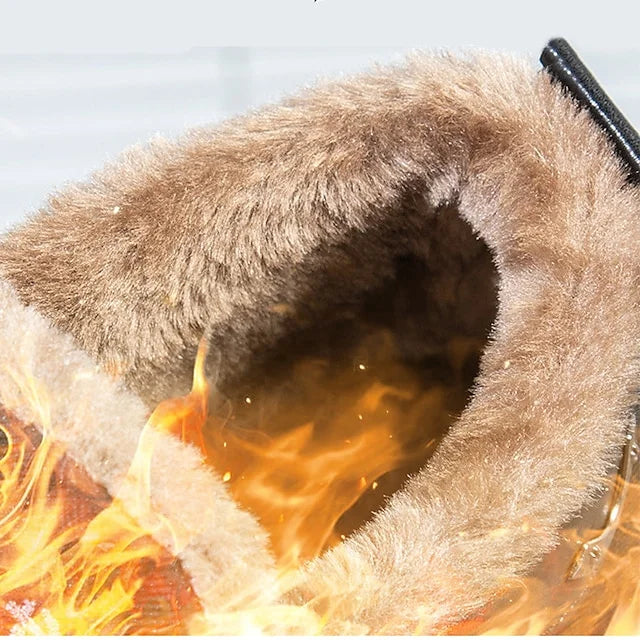 (Limited Time Discount 49% off) Men's Comfortable Lightweight Arch Support Winter Wool Shoes Waterproof Non-slip Warm Snow Shoes