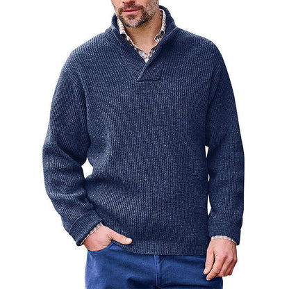 Men's Cashmere Casual Solid Color Sweater