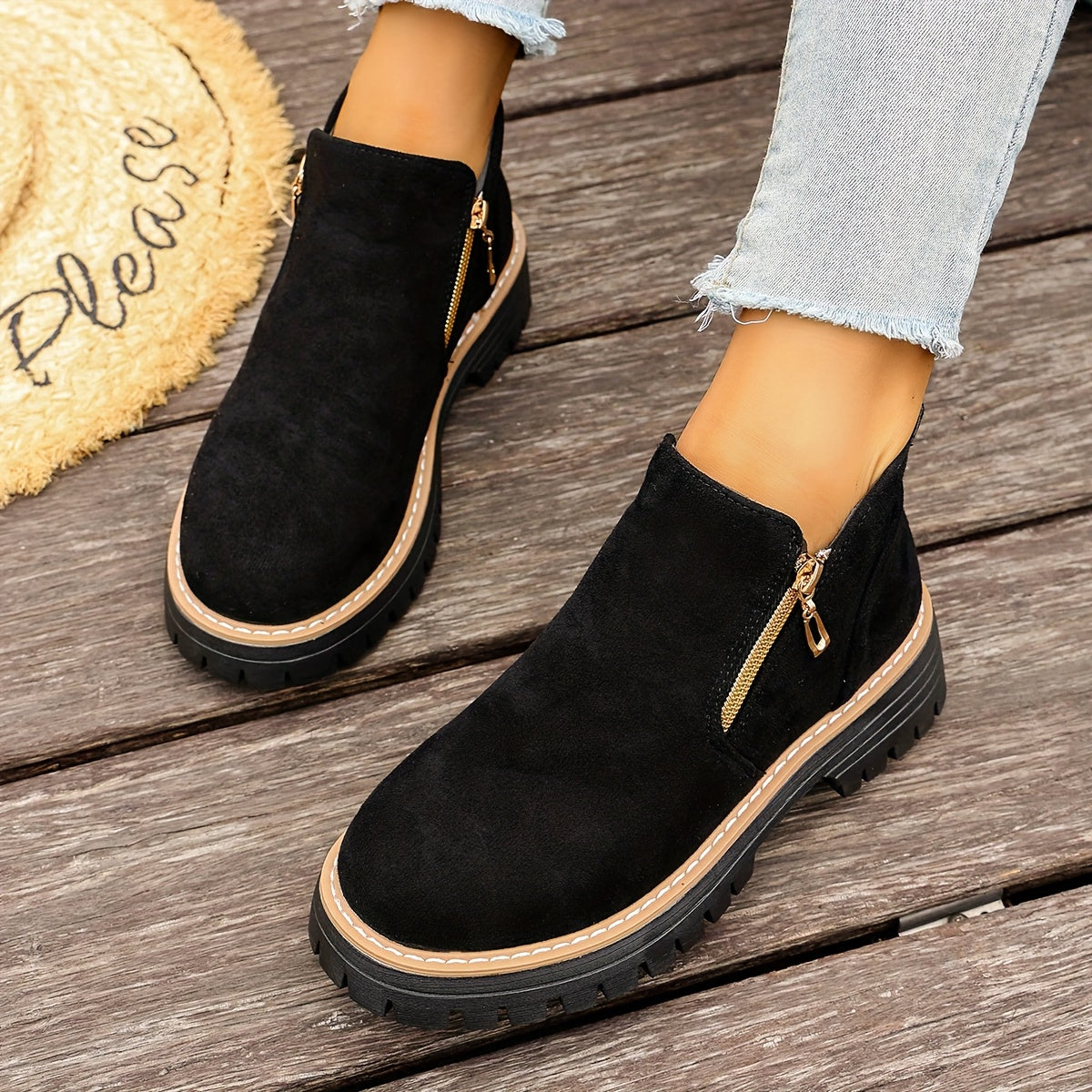 🔥Last Day Promotion 50% OFF - Women's Chunky Platform Ankle Boots