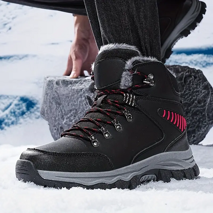 (Limited Time Event 49% OFF) Men’s Winter Waterproof and Cold Warm Snow Boots Orthopedic Arch Support Wide Toe Work Boots